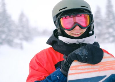 la importancia de llevar casco en la nieve